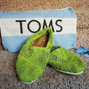 Green Crocheted Toms
